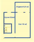 1-комнатная квартира (11 мкр., Октябрьский район, г. Бишкек)
