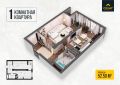 Помещение, Карасаева-Радищева,  площадью 52.20 м<sup>2</sup> (г. Бишкек)
