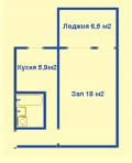 1-комнатная квартира (11 мкр., Октябрьский район, г. Бишкек)